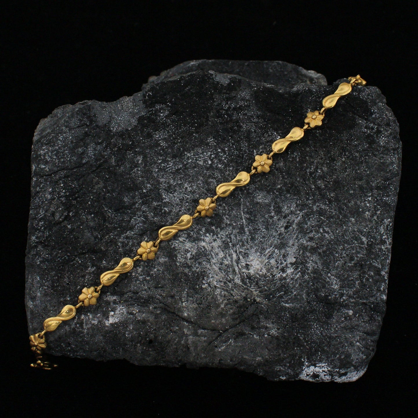 22k Gold Bracelet ladis chain handmade bracelet women ladis bracelet, dainty link chain bracelet