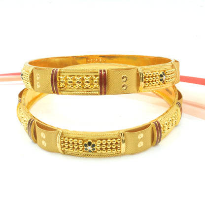 Handmade Antique Design 22k gold bangle bracelet jewelry, single and pair bangle for wedding party