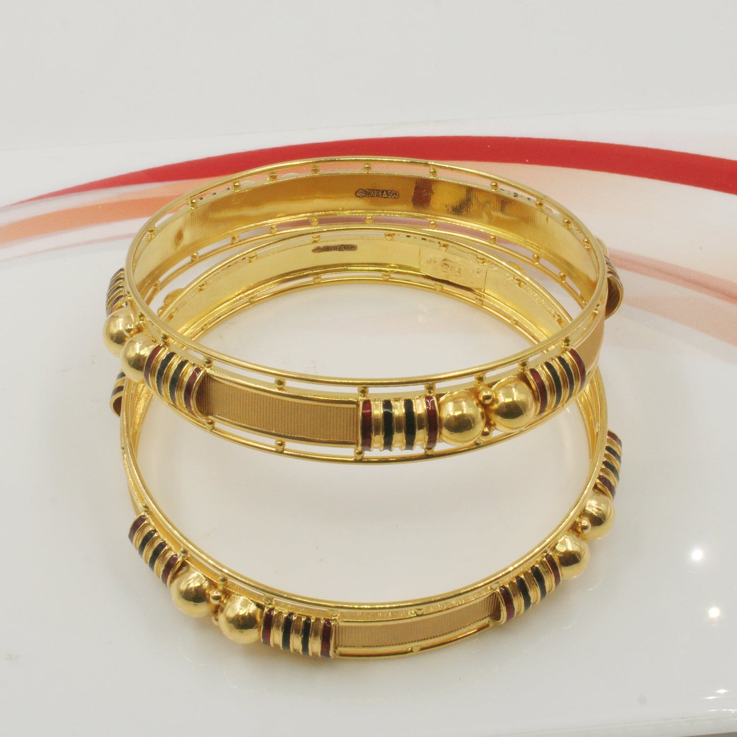 22kt gold women bracelet bangle jewellery from india,