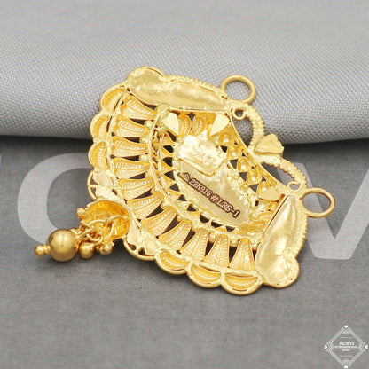 22k Yellow Gold Mangalsutra Pendant Necklace Handmade Indian Handmade Vintage Antique Design Jewelry, K5053