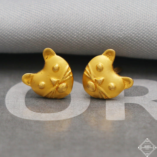 916 22k Yellow Gold Stud Earrings Jewelry K5327