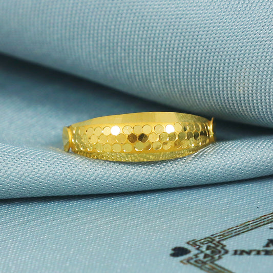 22k Gold Ring Dainty Indian Jewelry Exclusive Authentic BIS Hallmarked Stamped "22k916" Jewelry, MJ0012