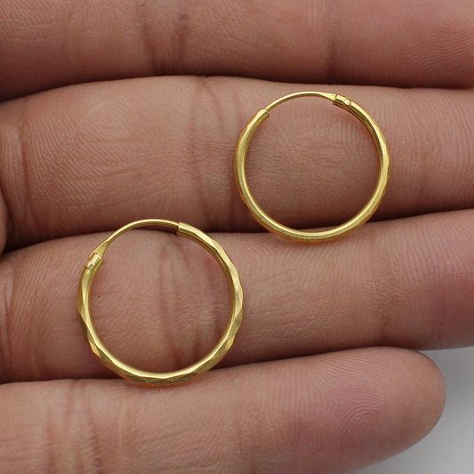 Real Gold Hoops