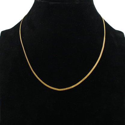 22k Yellow Gold Chain Necklace For men women Anniversary Wedding Gift , all size