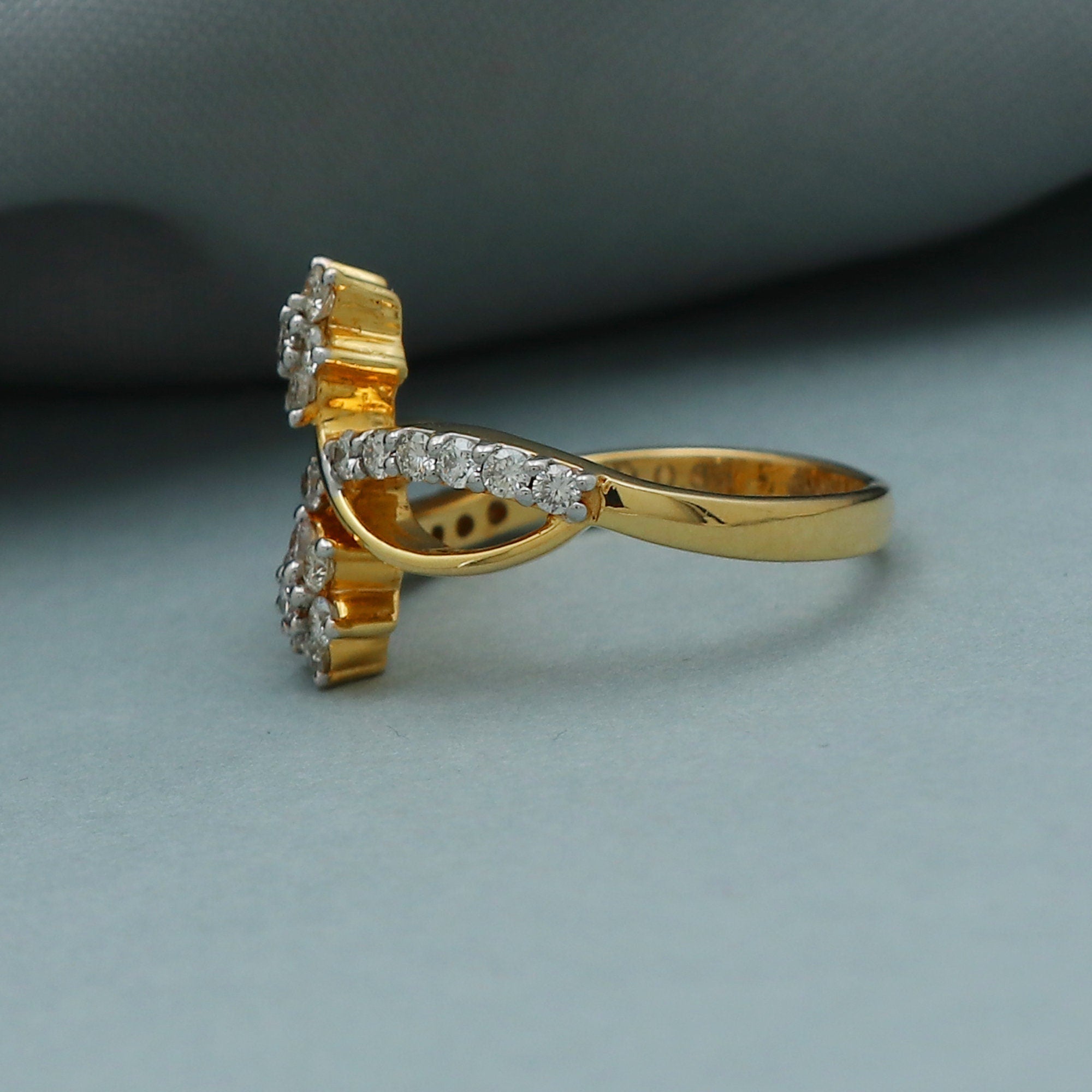 18k Yellow Gold online Ring Made in India